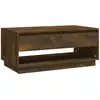 Image de vidaXL Table basse chêne fumé 102,5x55x44 cm Bois composite