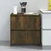 Image de vidaXL Sideboard chêne fumé 70x41x75 cm bois composite