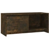 Image de vidaXL Armoire TV chêne fumé 90x35x40 cm Bois composite