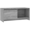 Image de vidaXL Armoire TV Gris Sonoma 90x35x40 cm Bois composite
