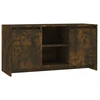 Image de vidaXL Armoire TV chêne fumé 102x37,5x52,5 cm Bois composite