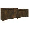 Image de vidaXL Armoire TV chêne fumé 146,5x35x50 cm Bois composite