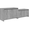 Image de vidaXL Armoire TV Gris Sonoma 146,5x35x50 cm Bois composite