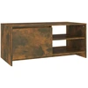 Image de vidaXL Table basse chêne fumé 102x50x45 cm bois composite