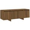 Image de vidaXL Armoire TV marron imitation chêne 120x30x40,5 cm Matériau dérivé du bois