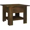 Image de vidaXL Table basse chêne fumé 55x55x42 cm Bois composite