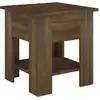 Image de vidaXL Table basse marron imitation chêne 40x40x42 cm Bois composite