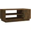 Image de vidaXL Table basse chêne fumé 102x55x43 cm bois composite