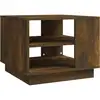 Image de vidaXL Table basse chêne fumé 55x55x43 cm bois composite
