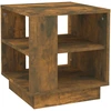 Image de vidaXL Couchtisch Räuchereiche 40x40x43 cm Holzwerkstoff