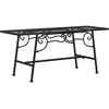 Image de vidaXL Banc d'arbre 110 cm noir acier