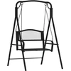 Image de vidaXL Balançoire hollywoodienne 124 cm noir acier