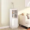 Image de vidaXL Highboard blanc 37x34x110 cm pin massif
