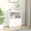 Image de vidaXL Sideboard Blanc 60x34x75 cm Pin massif