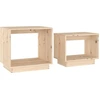 Image de vidaXL Tables gigognes 2 pcs. Pin massif