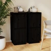 Image de vidaXL Sideboards 2 pcs. noir 31,5x34x75 cm pin massif