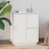 Image de vidaXL Sideboard Blanc 60x34x75 cm Pin massif