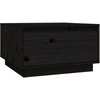 Image de vidaXL Table basse noire 55x56x32 cm pin massif