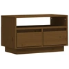 Image de vidaXL Armoire TV brun miel 60x35x37 cm Pin massif