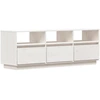 Image de vidaXL Armoire TV Blanc 140x37x50 cm Pin massif