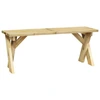 Image de vidaXL Banc de jardin 110 cm Bois de pin imprégné