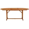 Image de vidaXL Table de jardin 200x100x75 cm en bois massif d'eucalyptus