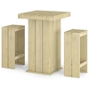 Image de set de bar de jardin 3 pièces pin imprégné