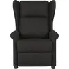 Image de vidaXL Fauteuil relax noir tissu