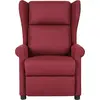 Image de vidaXL Fauteuil relax rouge vin Tissu