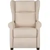 Image de vidaXL Fauteuil relax Tissu Crème