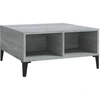 Image de vidaXL Table basse Gris Sonoma 60x60x30 cm Bois composite