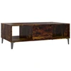 Image de vidaXL Table basse chêne fumé 103,5x60x35 cm Bois composite