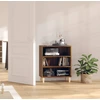 Image de vidaXL Sideboard brun imitation chêne 57x35x70 cm Bois composite