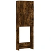 Image de vidaXL Armoire pour machine à laver chêne fumé 64x25,5x190 cm
