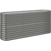 Image de VIDAXL -Pflanzer 152x40x68 cm Pulver -bewegtes Stahl grau