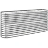 Image de vidaXL Lit surélevé Acier revêtu par poudre 152x40x68 cm Argenté