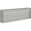 Image de vidaXL Lit surélevé Acier revêtu par poudre 224x40x68 cm Argenté