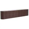 Image de VIDAXL -Pflanzer 332x40x68 cm Pulver -Stahlbraun