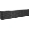 Image de vidaXL Lit surélevé Acier revêtu par poudre 332x40x68 cm Anthracite