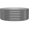Image de vidaXL Lit surélevé Acier revêtu par poudre 100x100x36 cm Gris