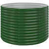Image de vidaXL Lit surélevé Acier revêtu par poudre 100x100x68 cm Vert