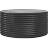 Image de vidaXL Lit surélevé Anthracite 140x140x68 cm Acier revêtu par poudre