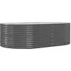Image de vidaXL Lit surélevé Anthracite 212x140x68 cm Acier revêtu par poudre