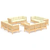 Image de 13-pièces salon de jardin avec coussins en pin crème
