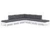 Image de vidaXL Ensemble de salon de jardin 7 pièces avec coussins blanc pin