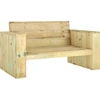 Image de vidaXL Banc de jardin 139 cm Bois de pin imprégné