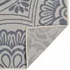 Image de vidaXL Tapis d'extérieur Tissu plat 80x250 cm Motif bleu