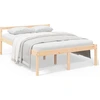 Image de vidaXL Lit en bois massif pin 135x190 cm