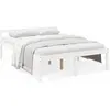 Image de vidaXL Lit pour senior blanc 160x200 cm pin massif