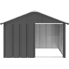 Image de vidaXL Niche pour chien Anthracite 116,5x103x81,5 cm Acier galvanisé